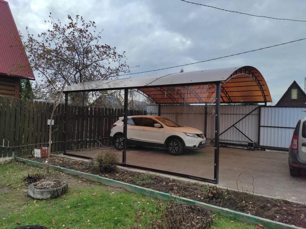 Прозрачные шторы ПВХ для навеса под автомобиль в Тутаеве
